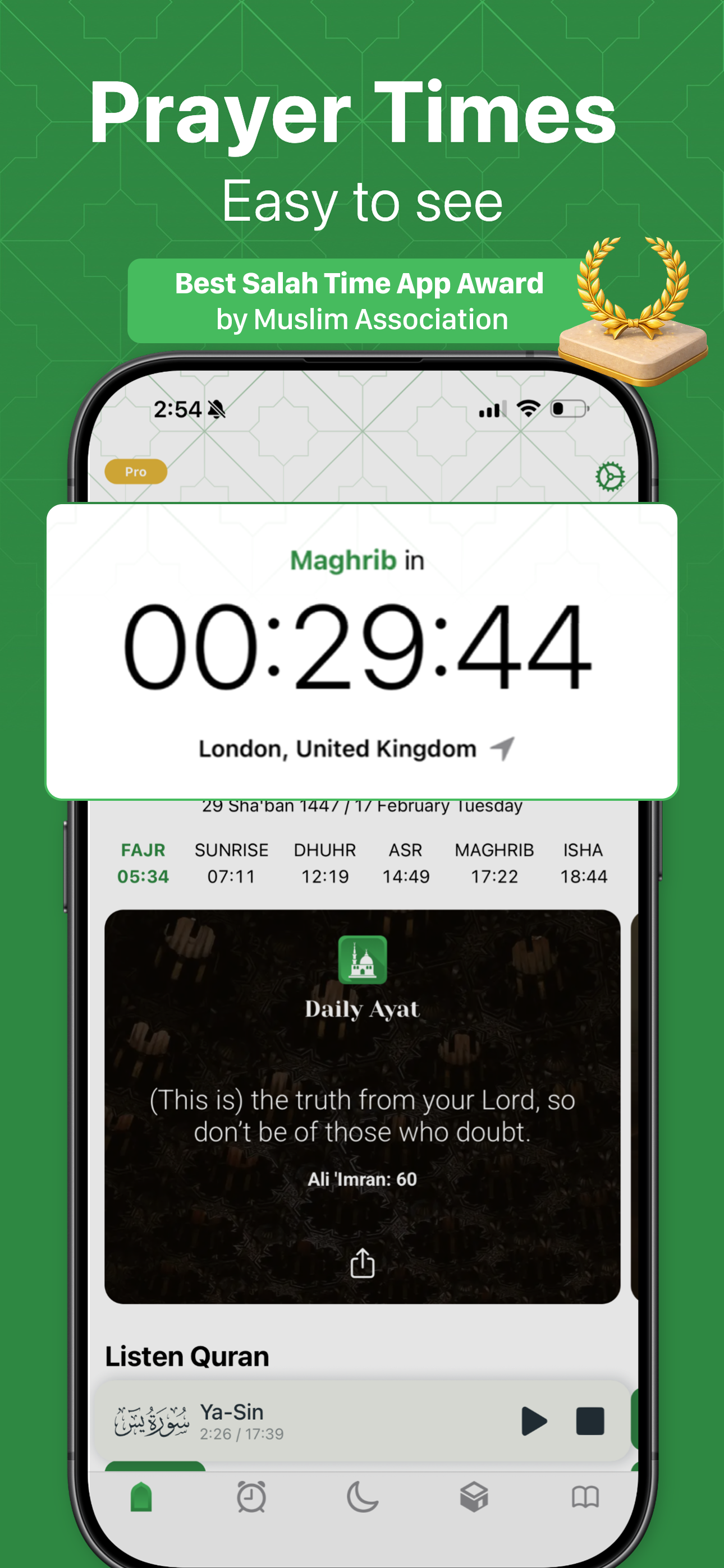 Namaz: Ramadan Adhan Time Pro