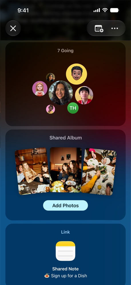 Apple Invites App Store screenshot 4, no headline. No words at all.
