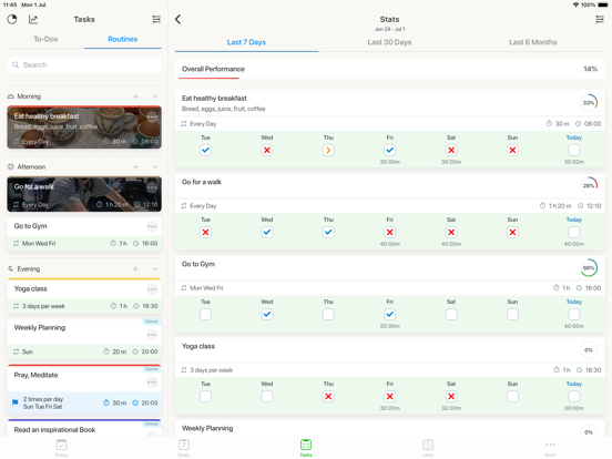 Productivity - Daily Planner iPad screenshot 4 - Productivity app