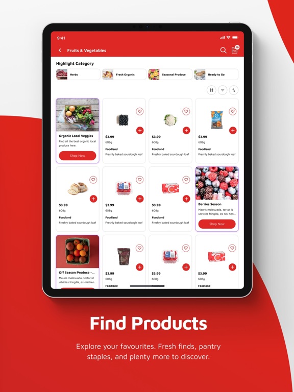 Foodland - Grocery & Recipes iPad screenshot