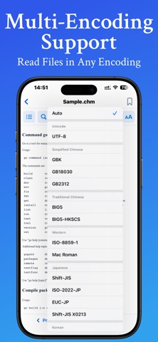 CHM Reader - read chm, txt iPhone screenshot