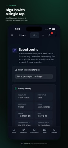 IronVault: Password Manager screenshot