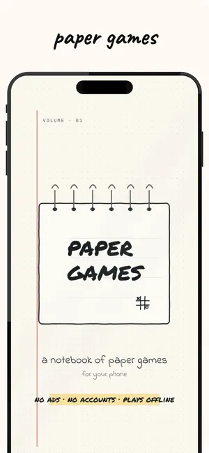 PaperGames - Offline Games screenshot 1