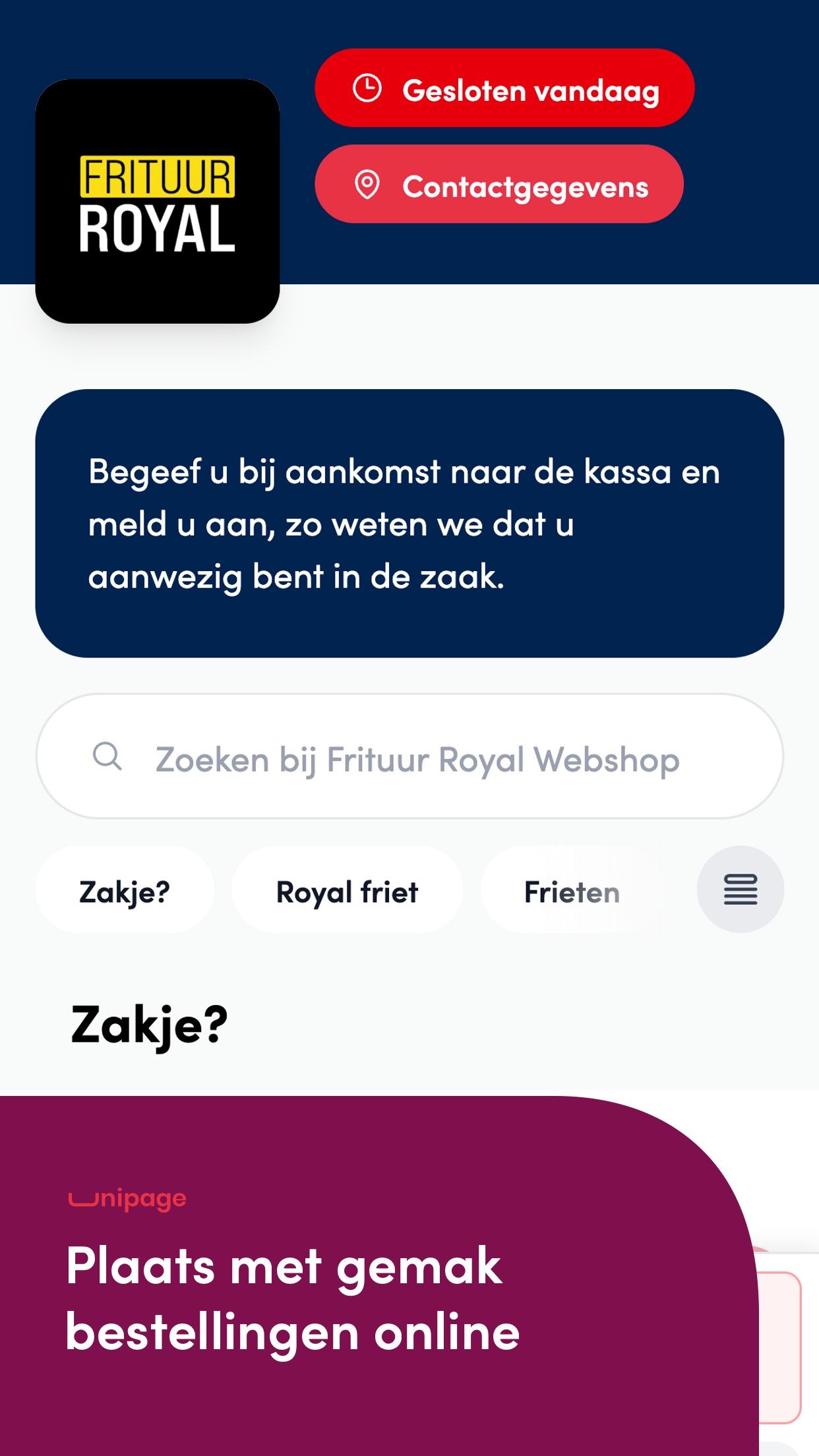 Screenshot 1 of Frituur Royal Heusden-Zolder