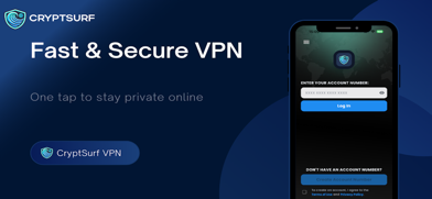 CryptSurf: Fast & Secure VPN Screenshot 1 of 6