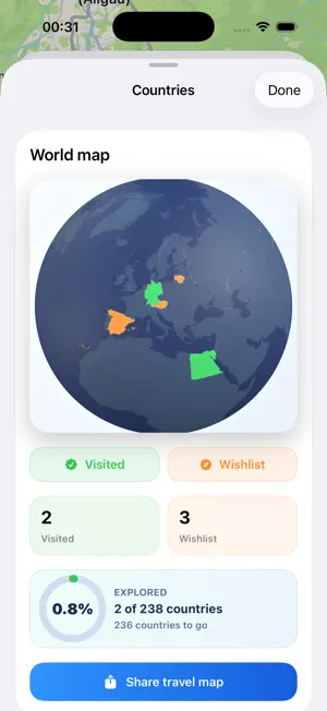 Travel-Map screenshot 3