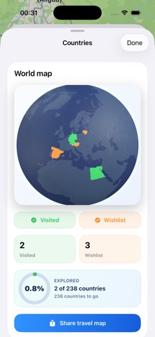 Travel-Map Screenshot 3 of 7
