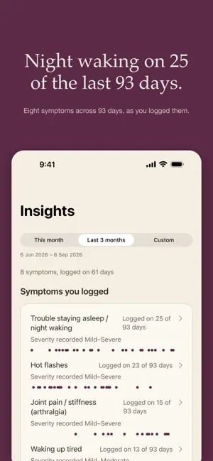 Orla – Menopause Tracker screenshot 1