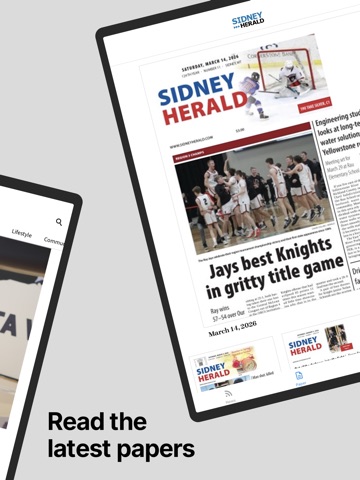 Sidney Herald iPad screenshot