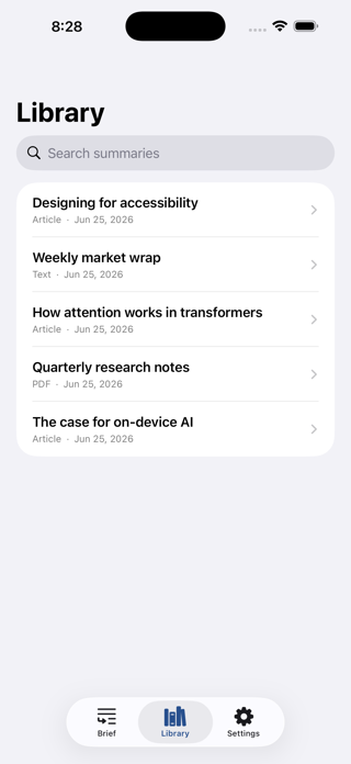 Brief  AI Summarizer Screenshot 2 of 3