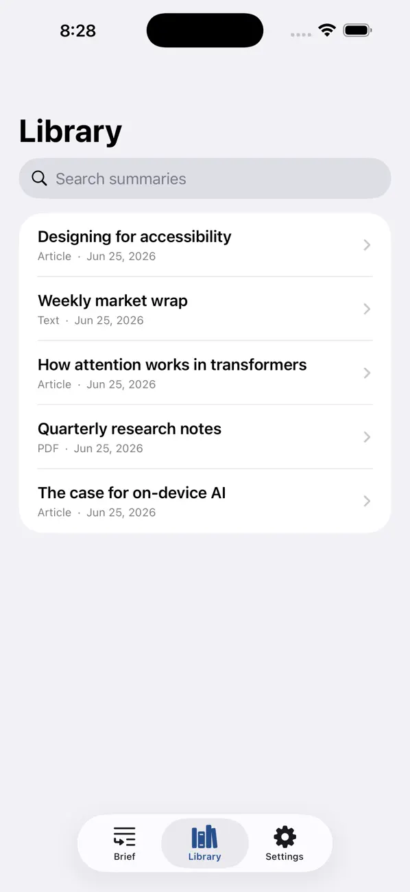 Screenshot #2 pour Brief  AI Summarizer