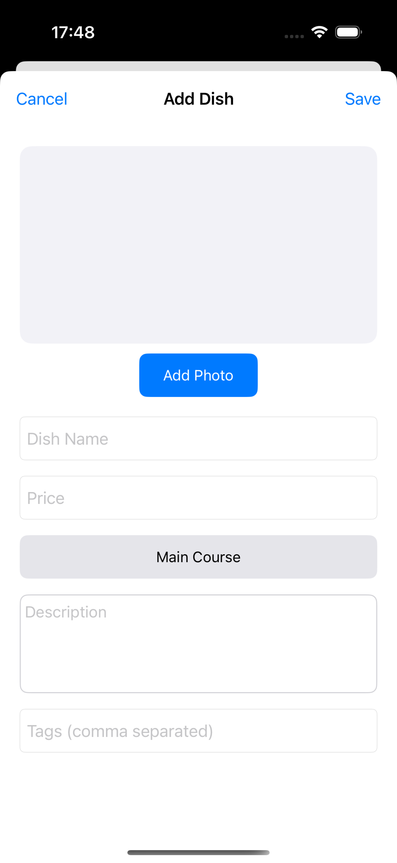 Menu Maker - Designer, Creator