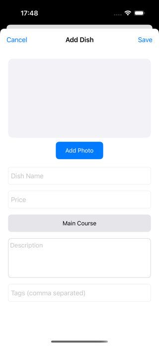 Menu Maker - Designer, Creator Screenshot 1 of 3