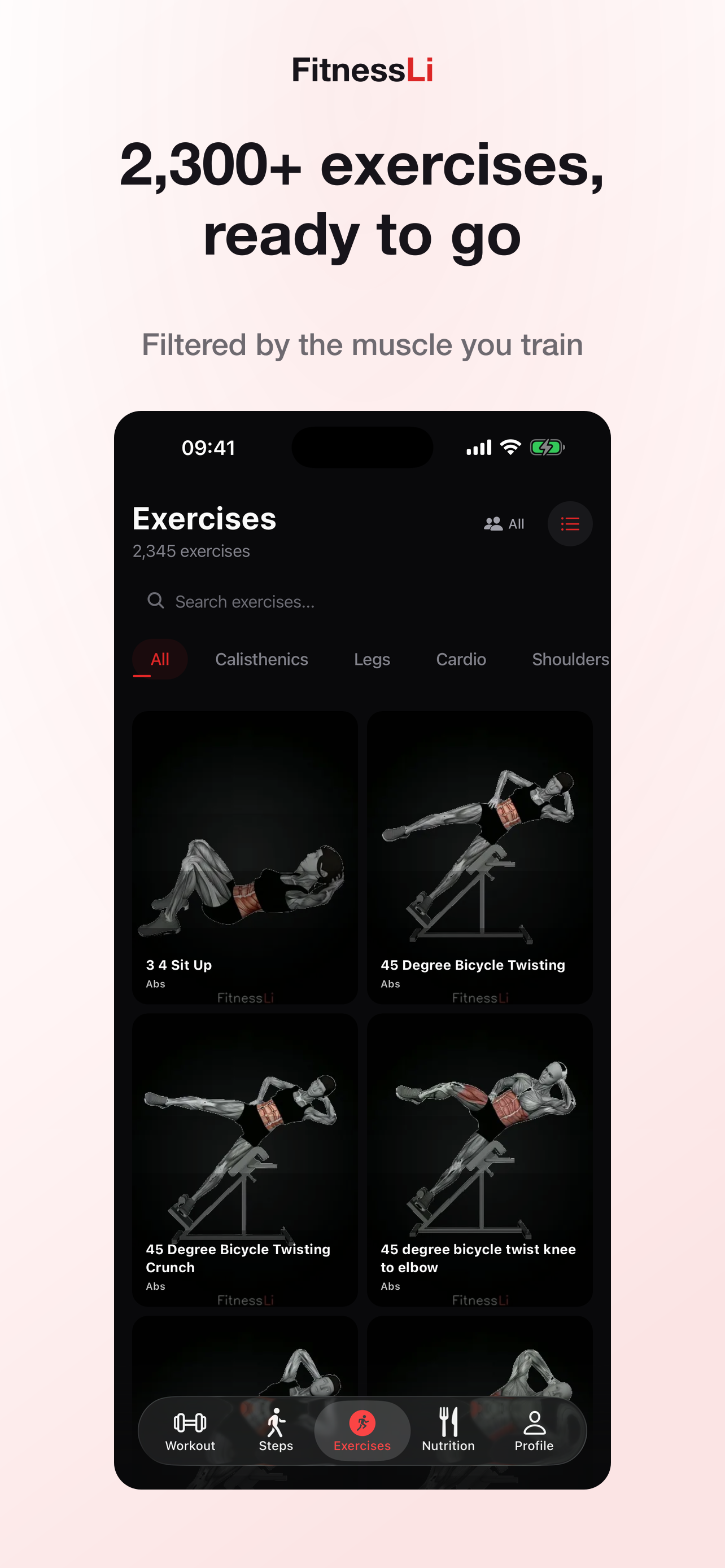 FitnessLi: Workout & Calories screenshot 6