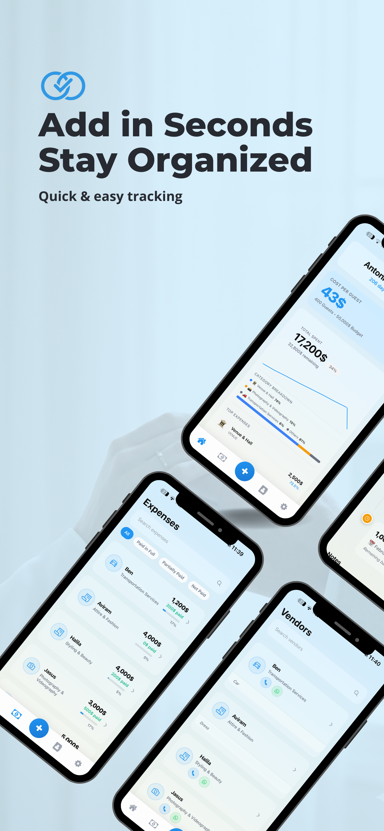 WeddingBudget: Track Payments
