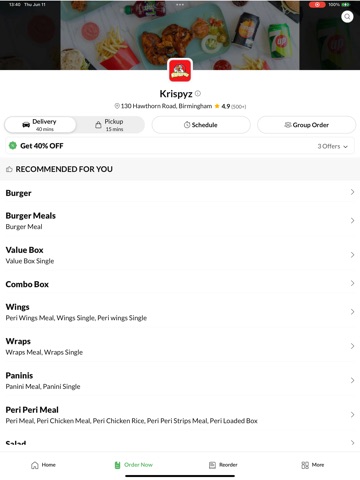 Krispyz iPad screenshot