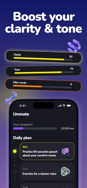 Unmute - AI Speaking Coach screenshot 2