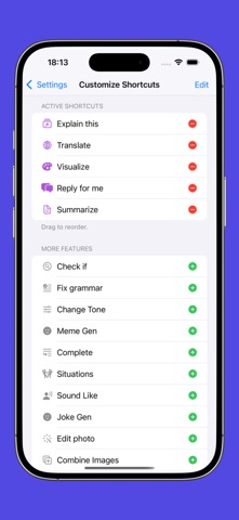 Keylo: AI on Your Keyboard iPhone screenshot