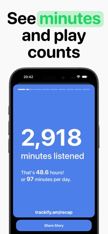 Trackify 的 Spotify 统计信息 screenshot