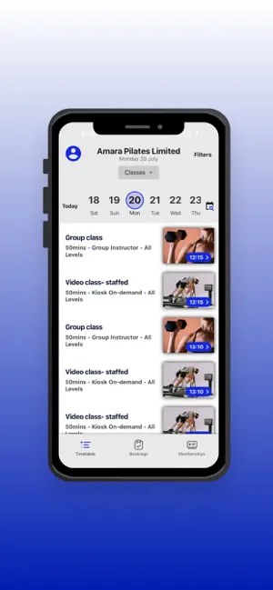 amara pilates screenshot 2
