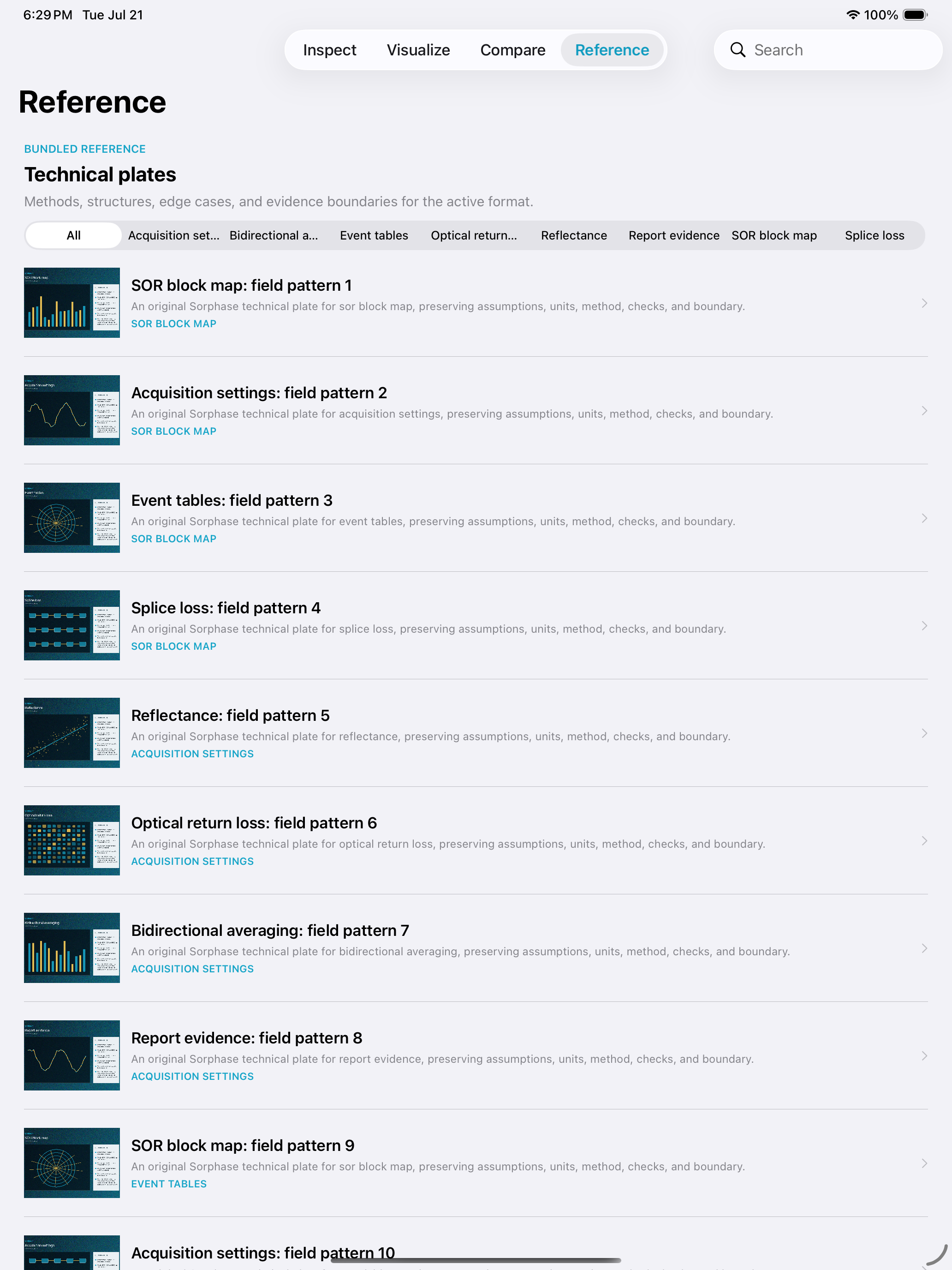 Sorphase: OTDR Trace Lab iPad screenshot 3 of 3
