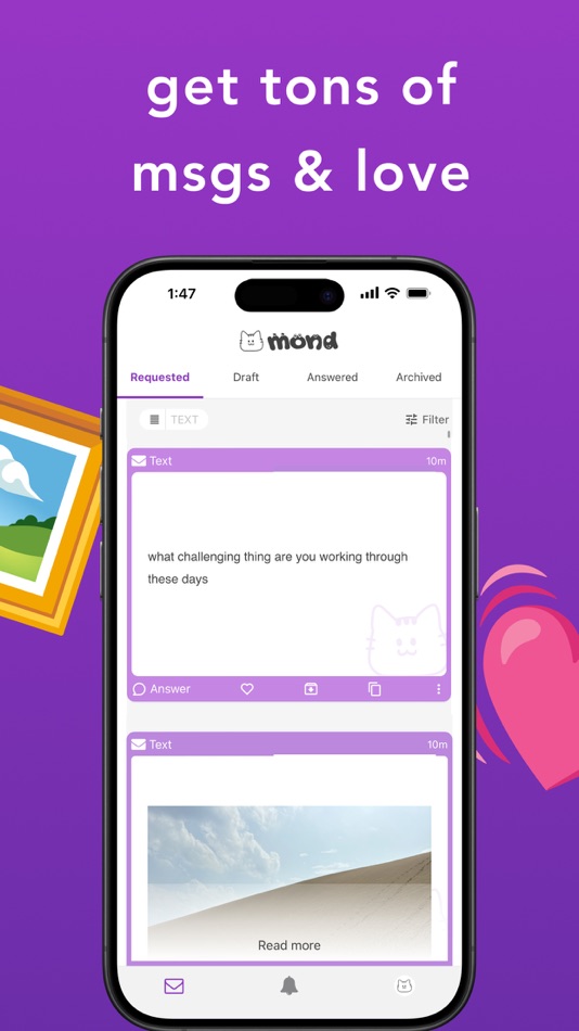 #2. mond - anonymous q&a platform (iOS) Bởi: Howtelevision, Inc.