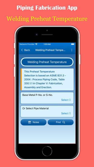 Piping Fabrication App Screenshot