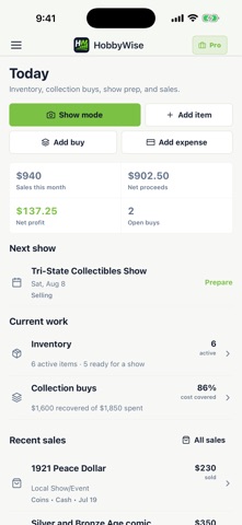 HobbyWise iPhone screenshot