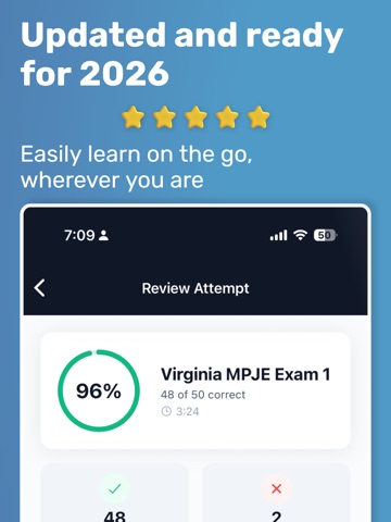 Virginia MPJE Exam Prep 2026 iPad screenshot