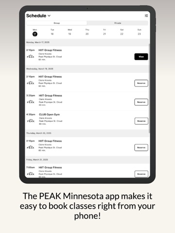 PEAK Minnesota iPad screenshot
