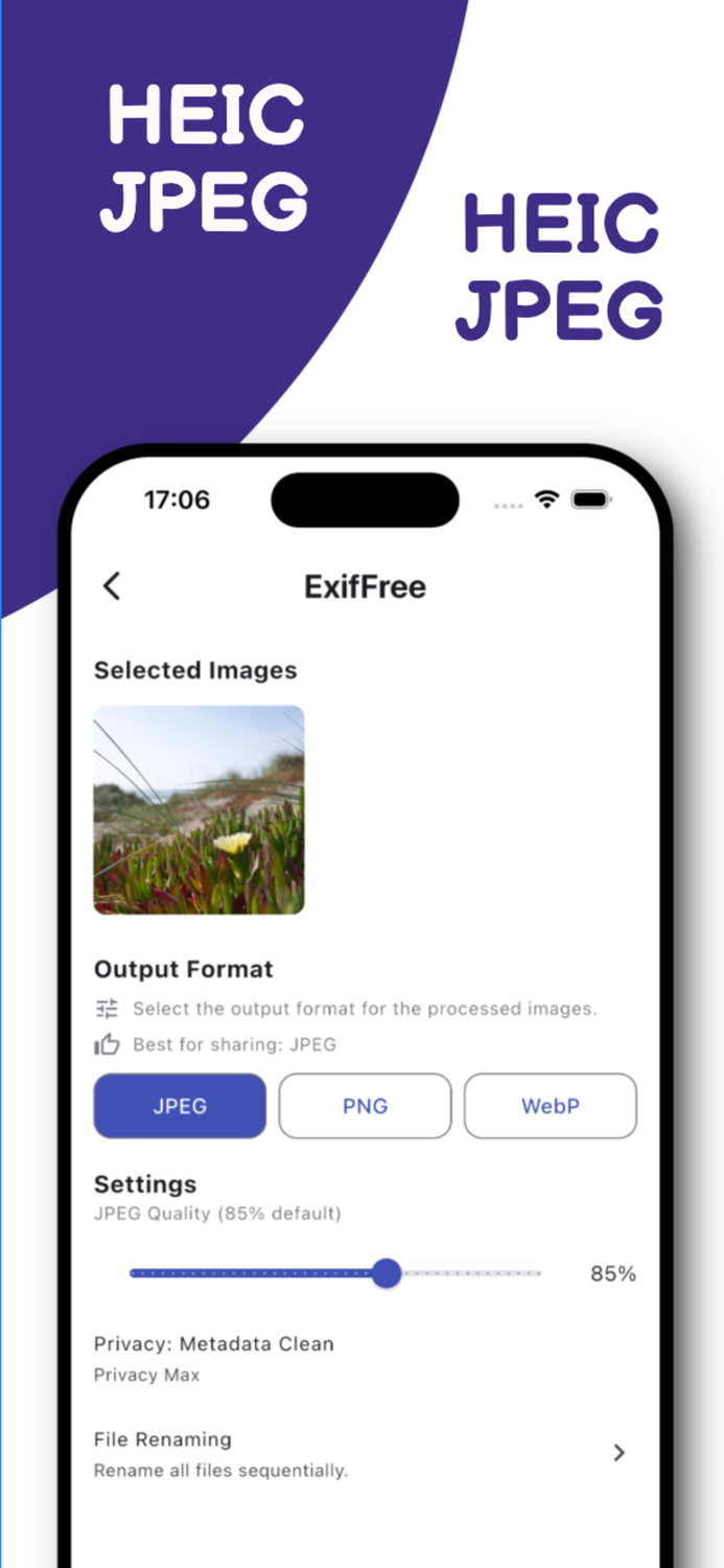 ExifFree Clean Metadata