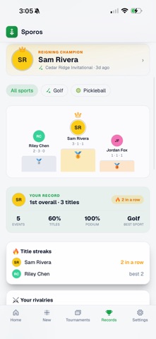 Sporos: Tournament Builder Screenshot 6 of 6