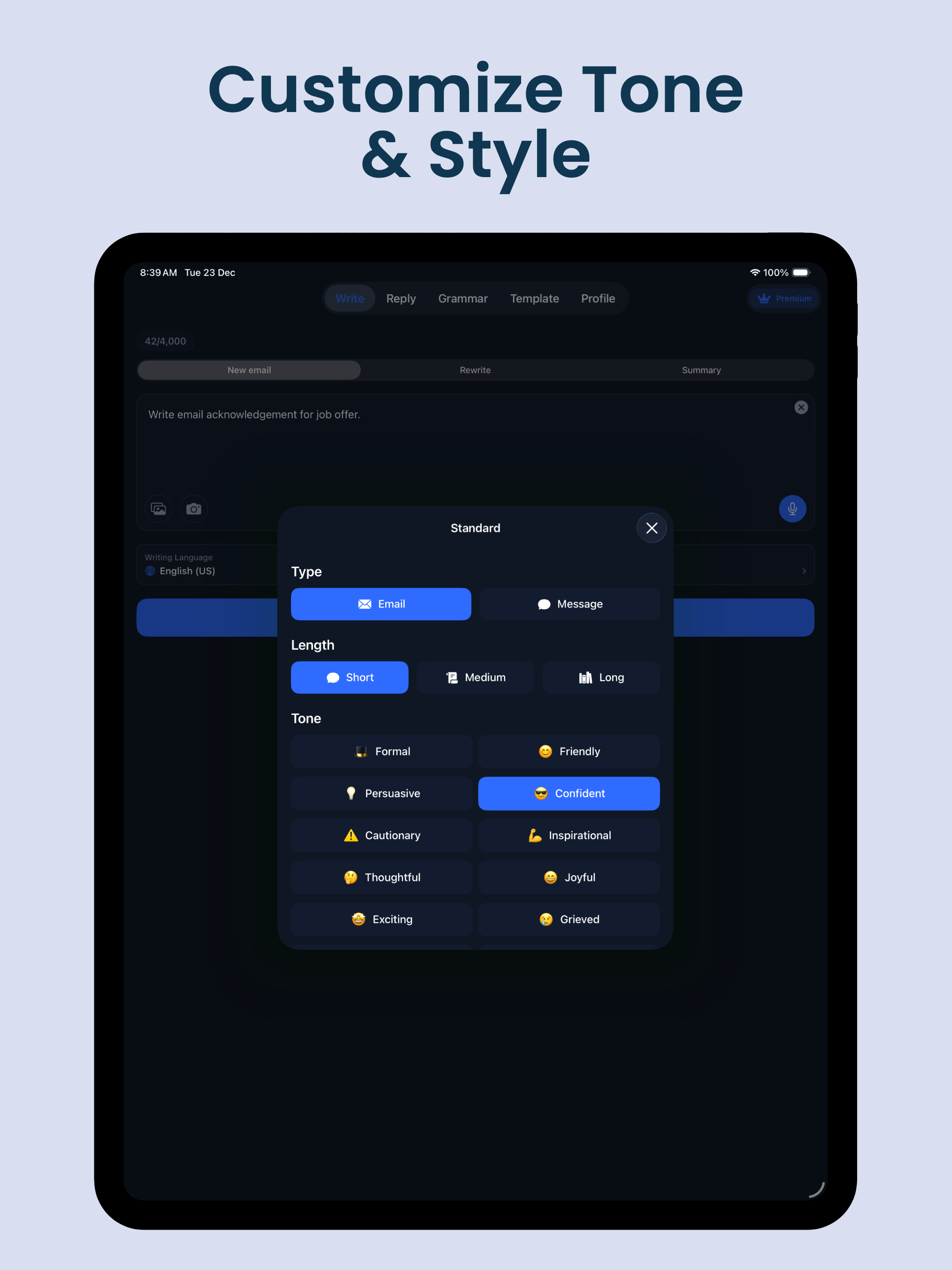 AI Email Generator: Writer screenshot 10