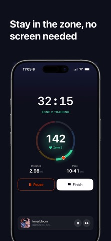 RunBeat: Audio Running Coach iPhone screenshot