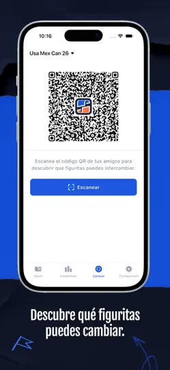 Captura de pantalla de Figuritas: Cromos Mundial 2026 en iPhone 4