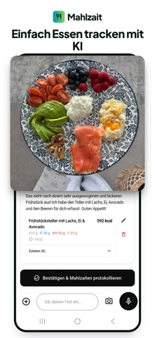 Mahlzait: KI Kalorienzähler screenshot