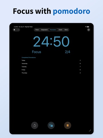 Pop Out Timer Stopwatch Clock Screenshot 3