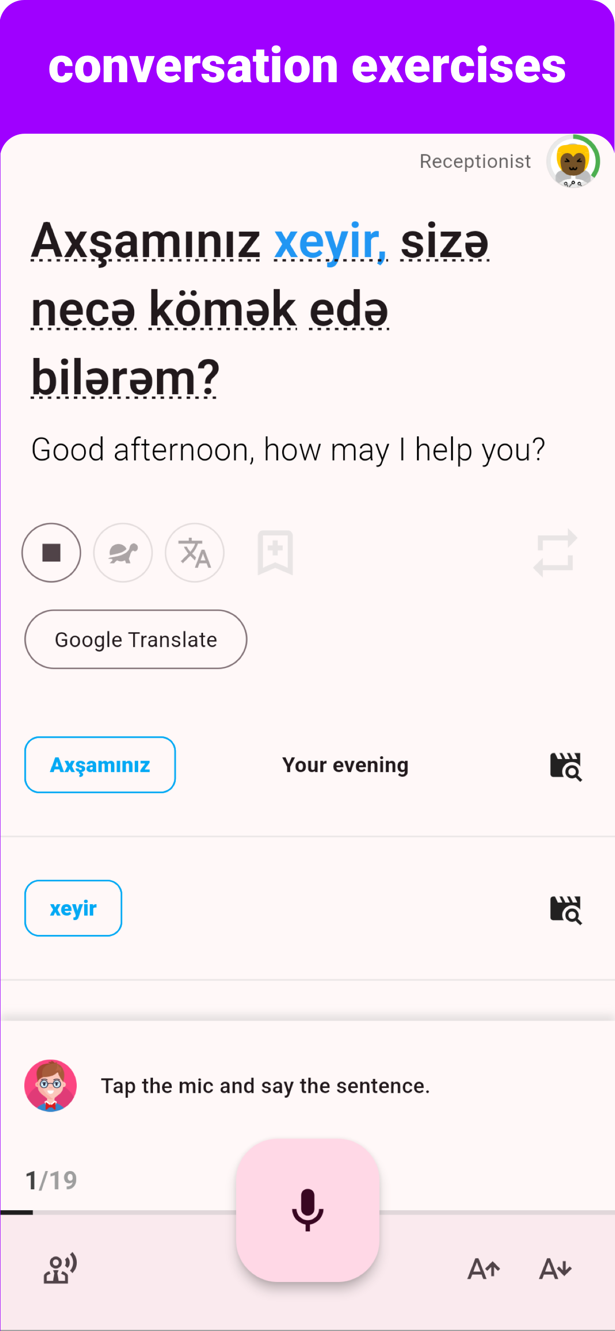 Azerbaijani Listening Speaking