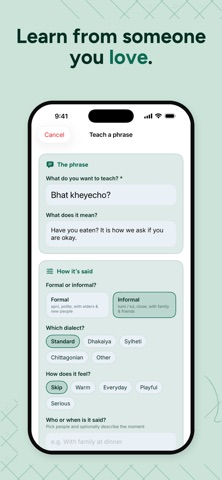 Bhasha - Learn Bangla Natively iPhone screenshot