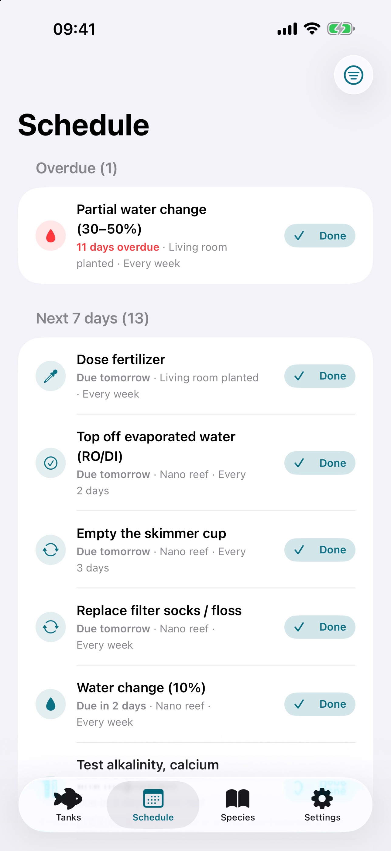 Screenshot 3 of Acvarium: Aquarium Logbook