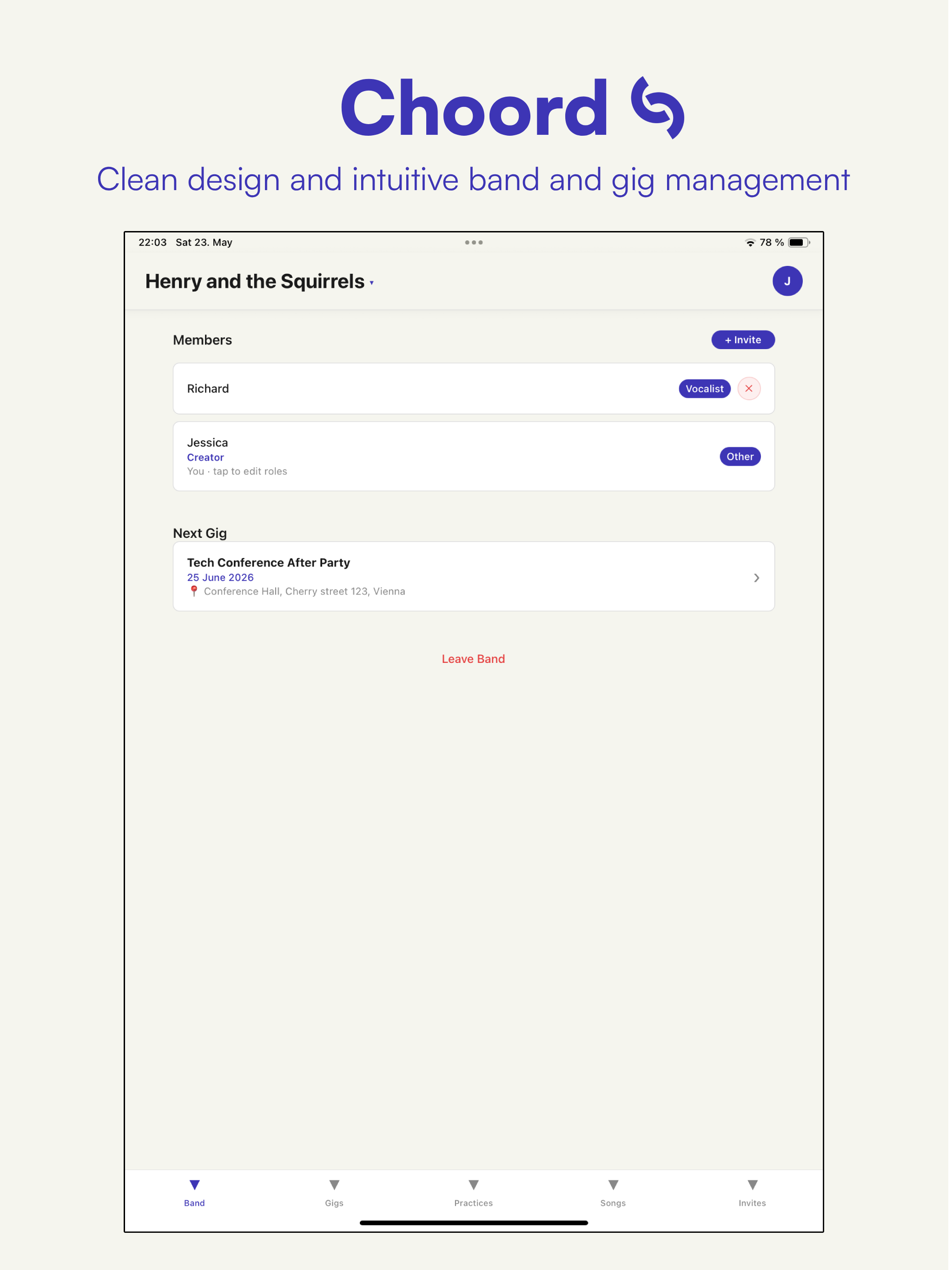 Band Manger - Choord