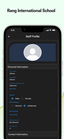 Rang International School iPhone screenshot