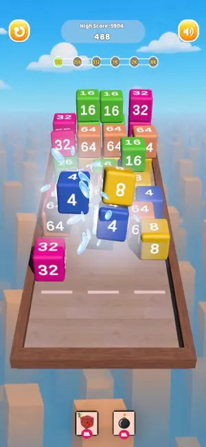 Chain Cube 2048 : Merge Number screenshot 2