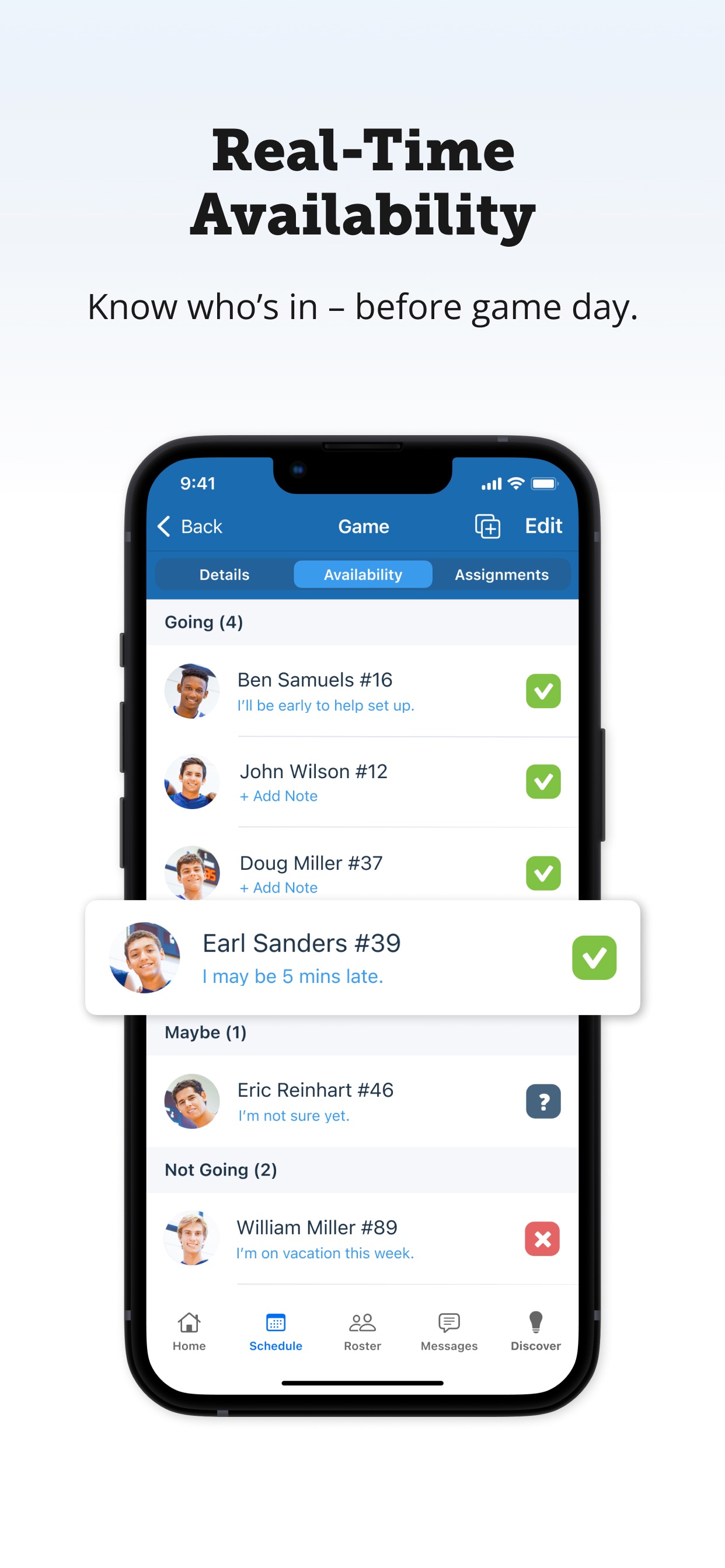 TeamSnap screenshot 4