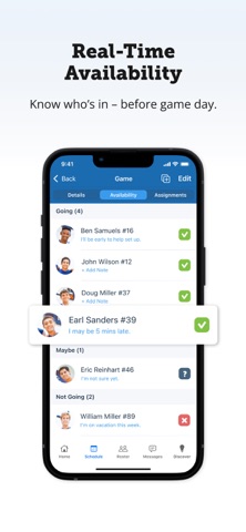 TeamSnap screenshot