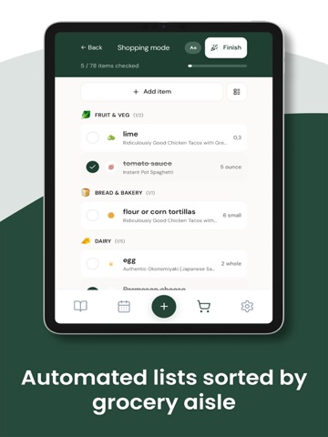 Mealhub - Recipe Manager iPad screenshot