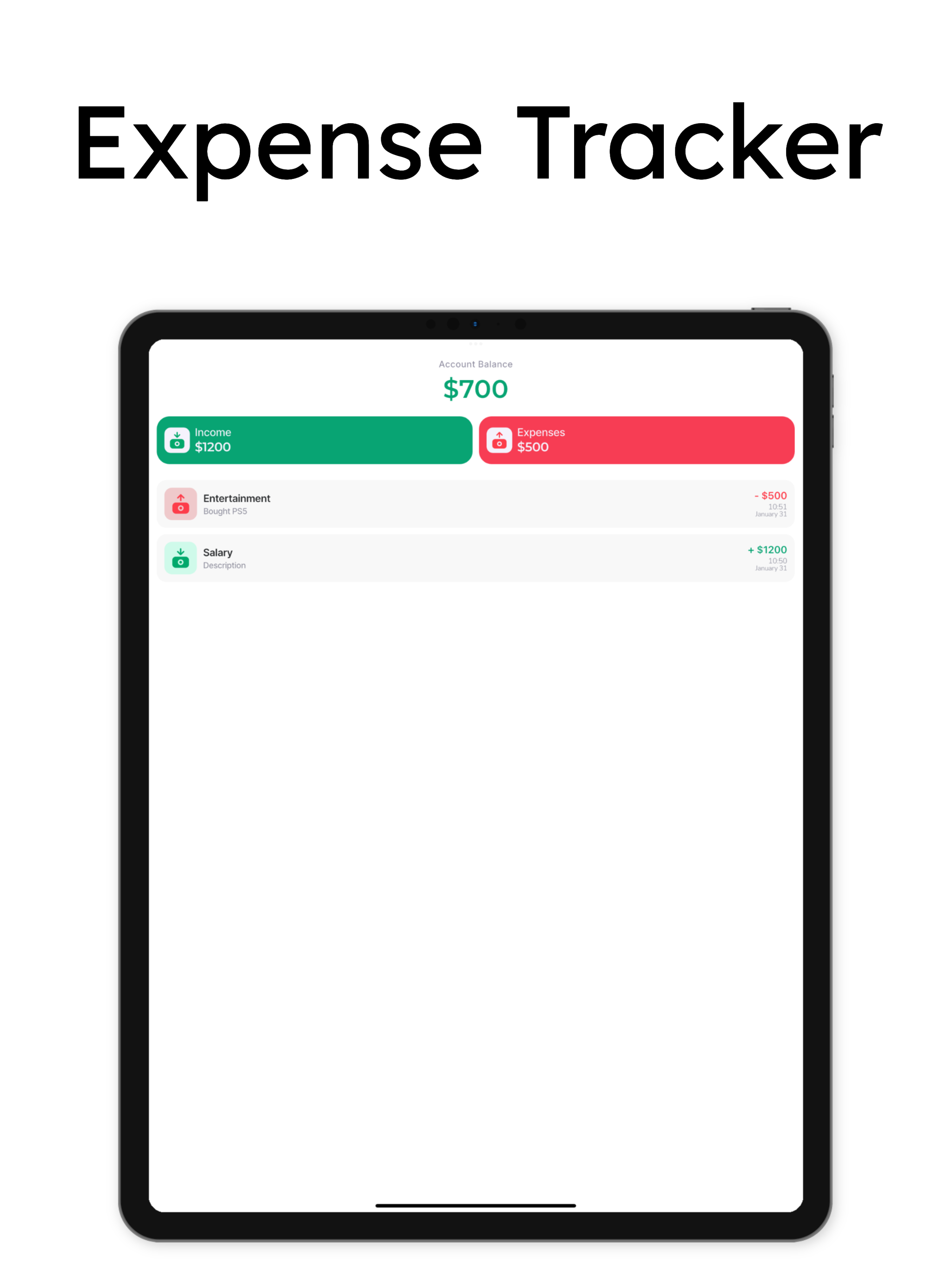 Expense Tracker - Mobile