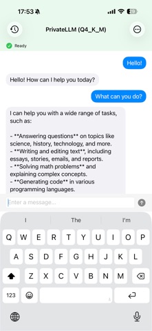 Qwen3.5LocalLLMApp iPhone screenshot 2