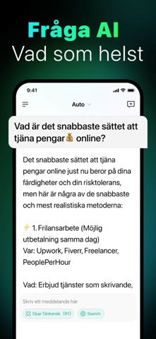 AI-chatbot och designassistent iPhone screenshot 2