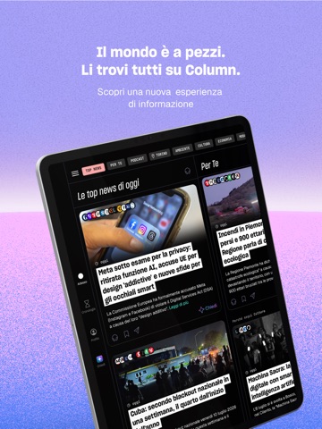 Column iPad screenshot 1